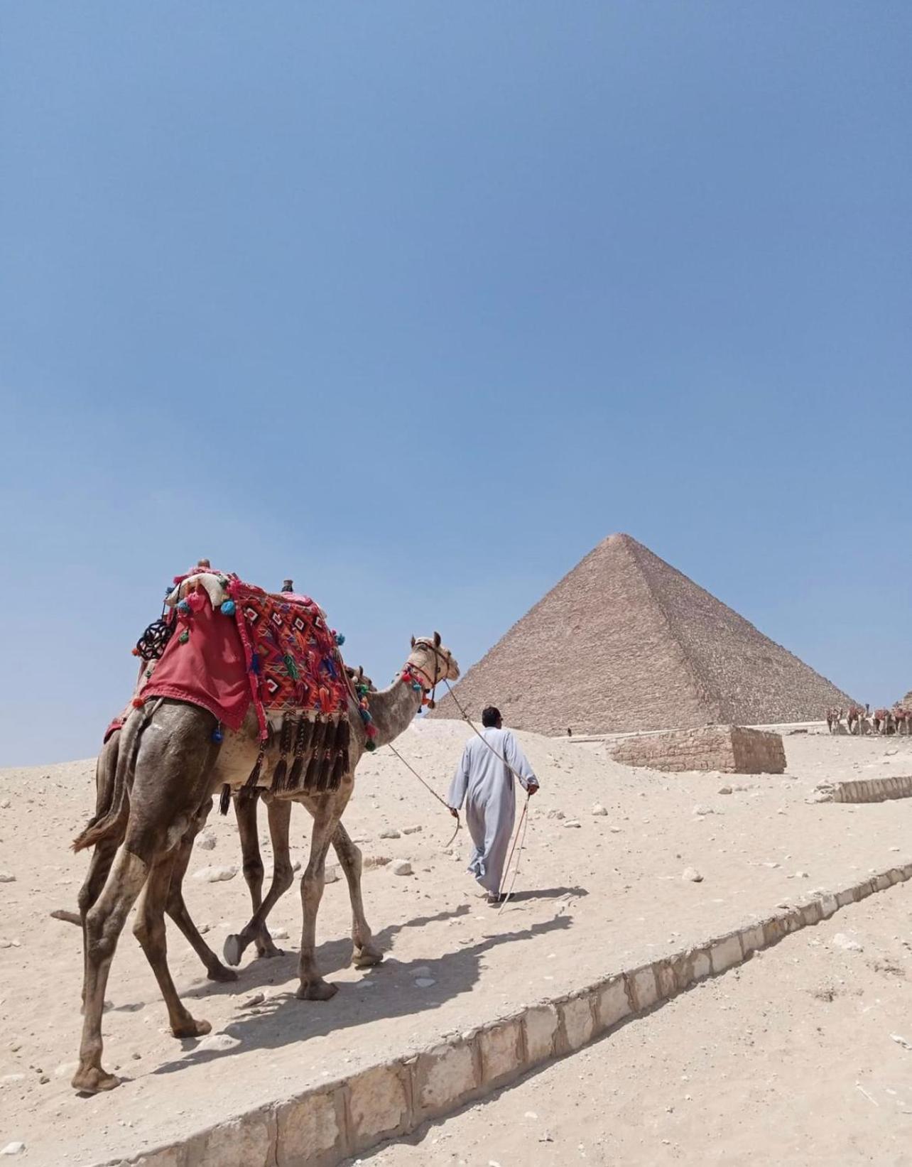 Momen Pyramids Inn Kafret el-Gabal Zewnętrze zdjęcie